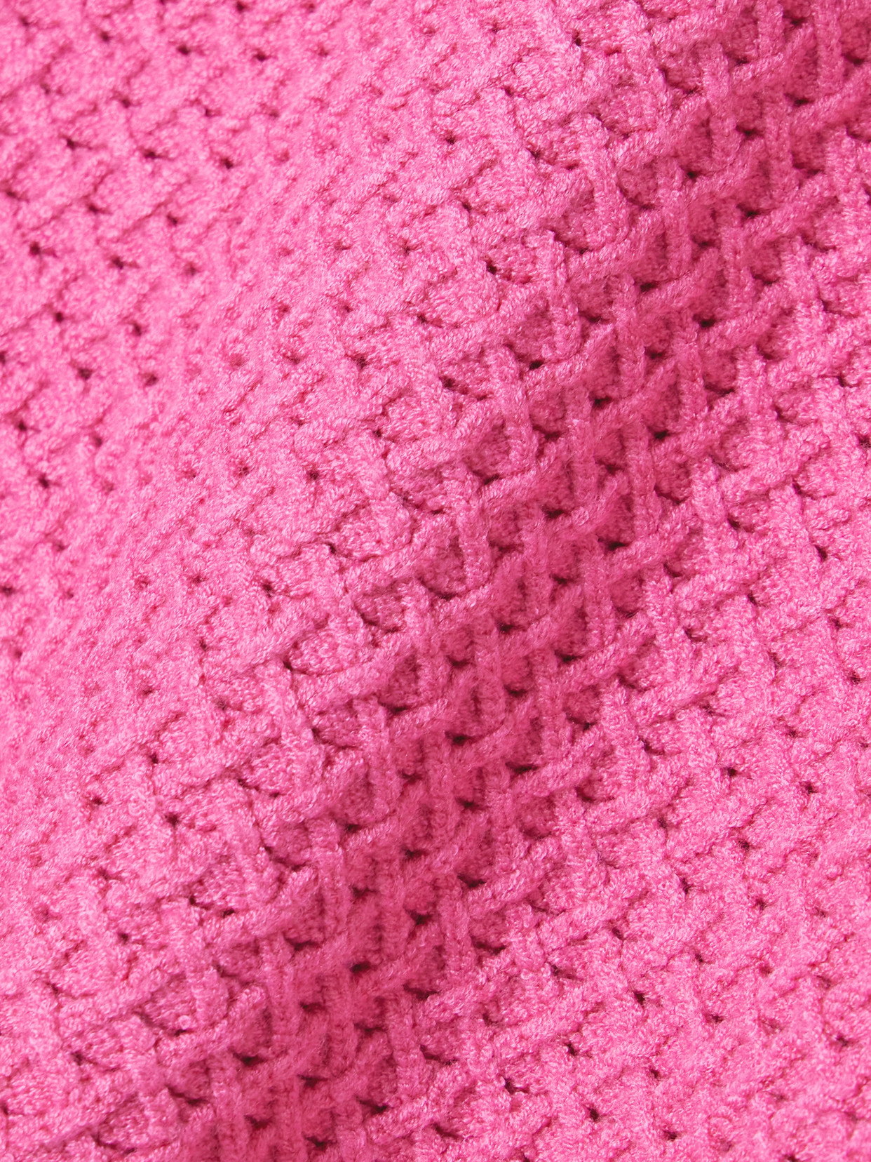 Varley Lucy Waffle-knit Sweater In Pink