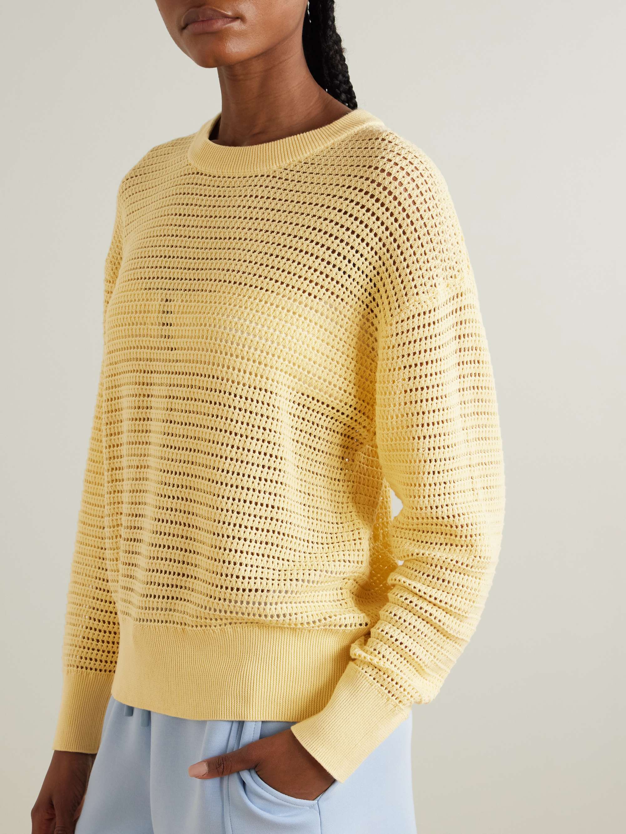 VARLEY Kershaw Pullover aus Baumwolle in Häkelstrick