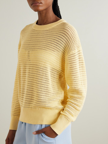Varley Kershaw open-knit cotton sweater