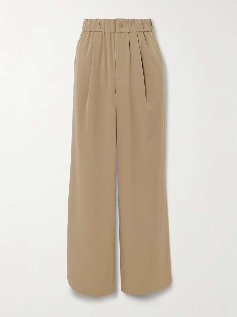 Varley Kayson Pleated Woven Wide-leg Pants