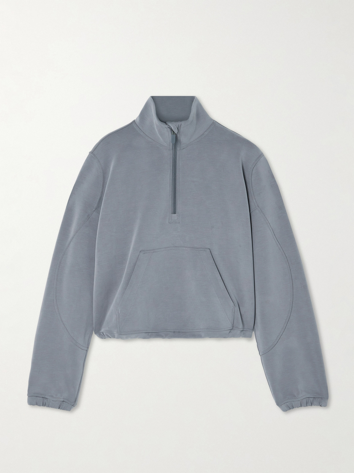 Lululemon Womens Brushed Softstreme Stretch-jersey Sweatshirt Solar Grey In Gray