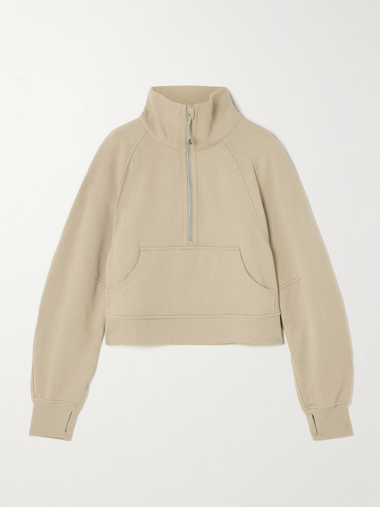 Lululemon Scuba Cotton-blend Fleece Sweatshirt In Neutrals