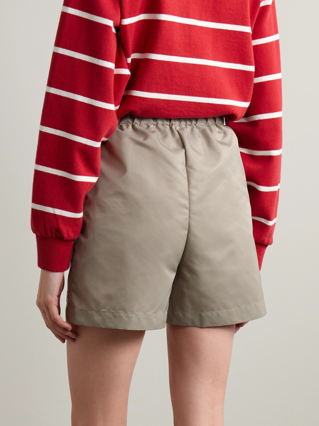 Sporty And Rich Shell Shorts In Neutral