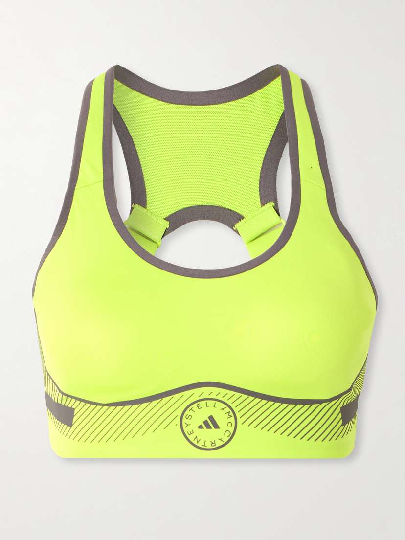 adidas by Stella McCartney Truepace Neon Stretch Recycled Sports Bra