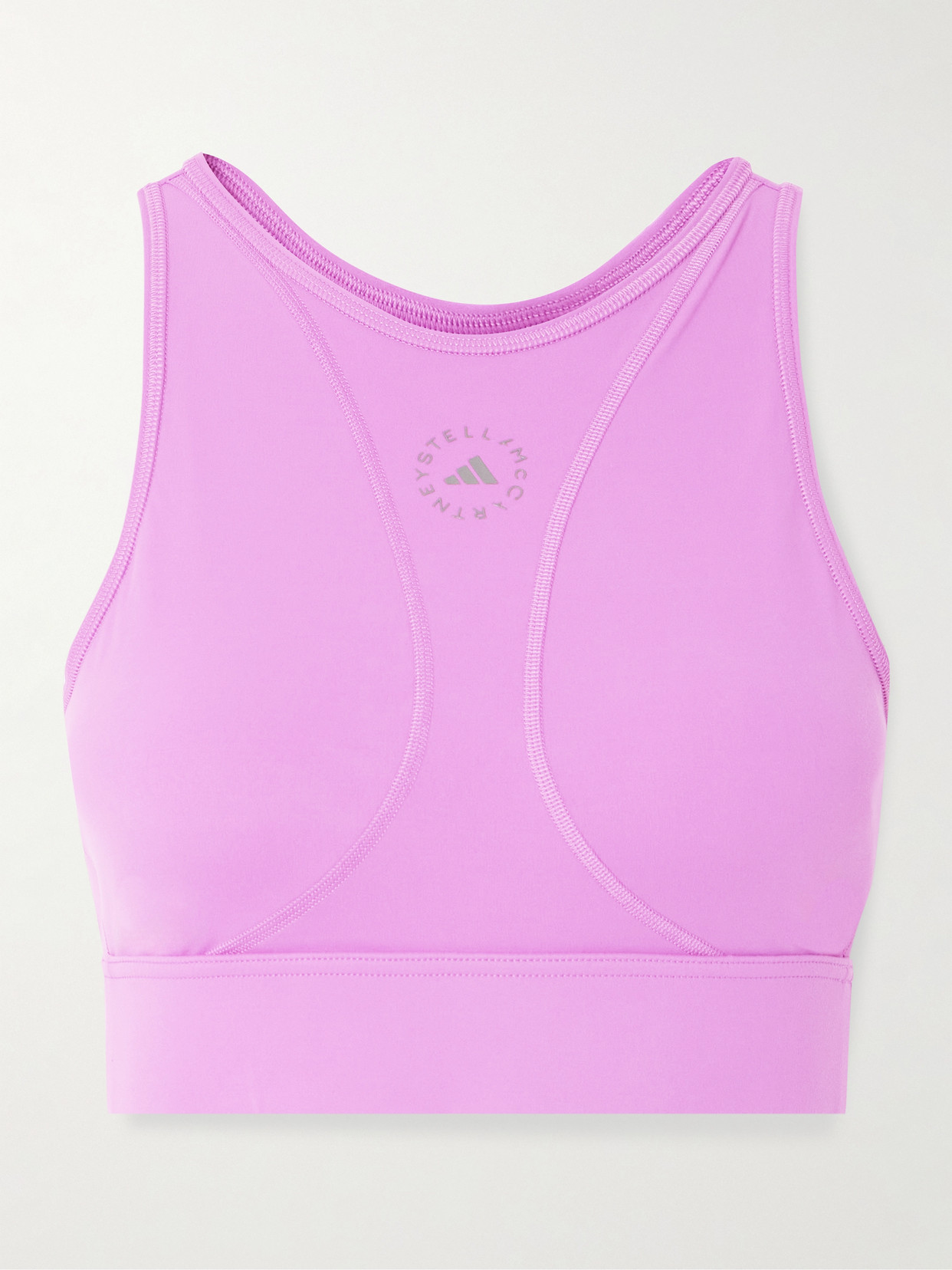 Adidas By Stella Mccartney Adidas By Stella Mc Cartney Logo Cropped Top In Pink