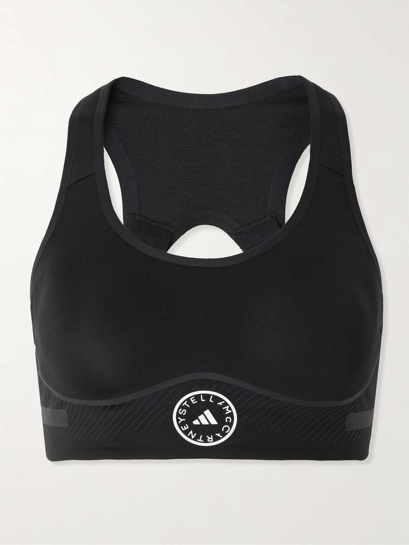 adidas by Stella McCartney Truepace Aeroready Heat.rdy Cutout Stretch Recycled Sports Bra