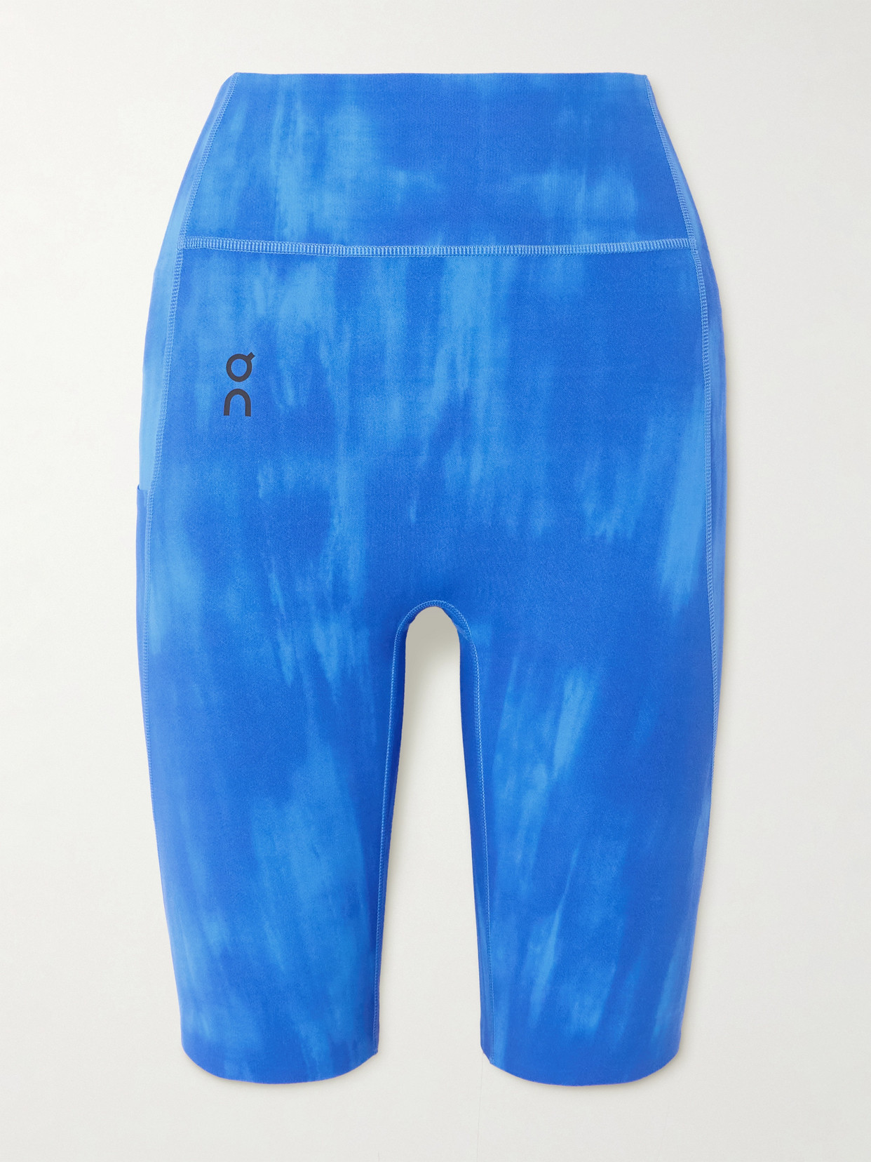 ON - Malibu Tie-dyed Stretch Recycled-jersey Shorts - Blue
