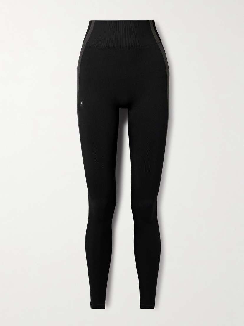 ON Studio Striped Ribbed Stretch Recycled Leggings