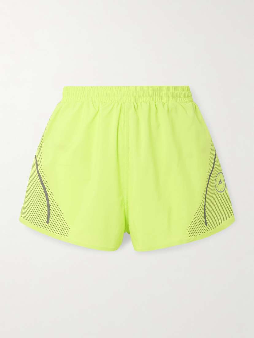 adidas by Stella McCartney Truepace Printed Recycled-shell Shorts
