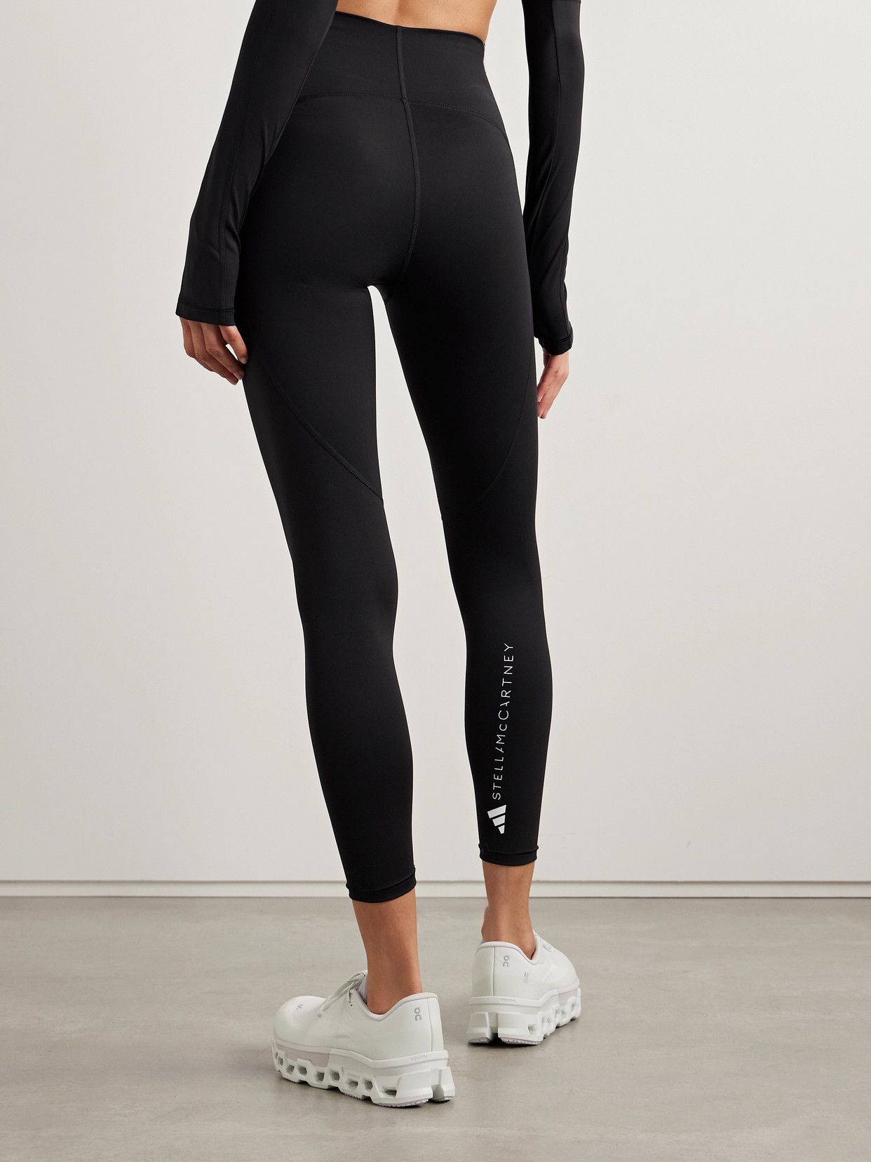 Shop Adidas By Stella Mccartney Truestrength Stretch Recycled Leggings In Black