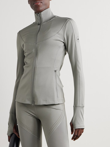 adidas by Stella McCartney TruePurpose stretch printed recycled jacket