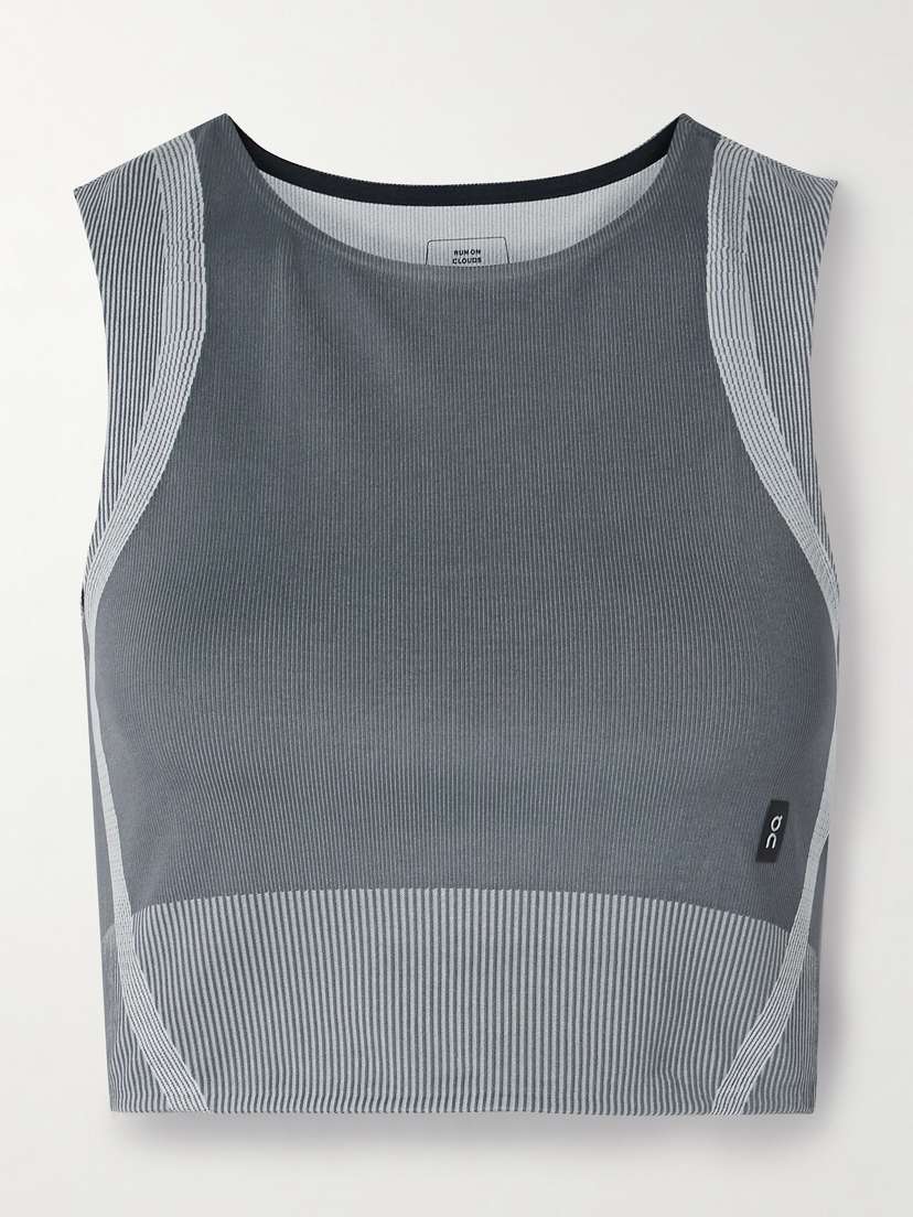 ON Studio Cropped Ribbed Stretch Recycled Tank