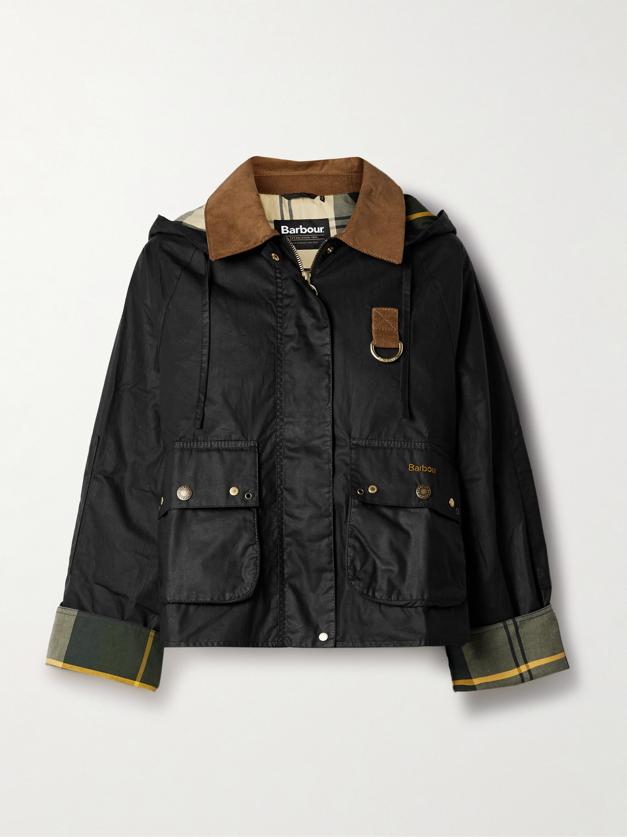 Barbour Erma Waterproof Jacket In Black