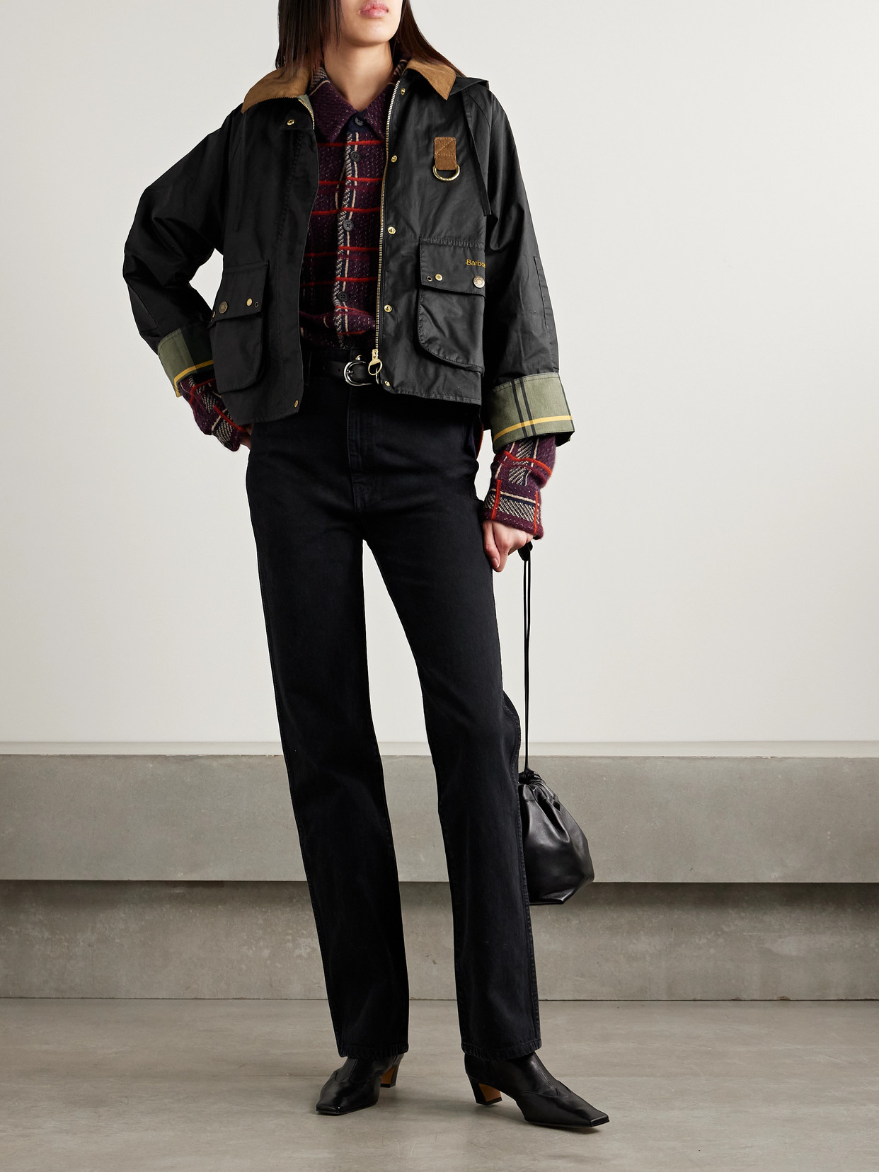 Barbour Erma Waterproof Jacket In Black
