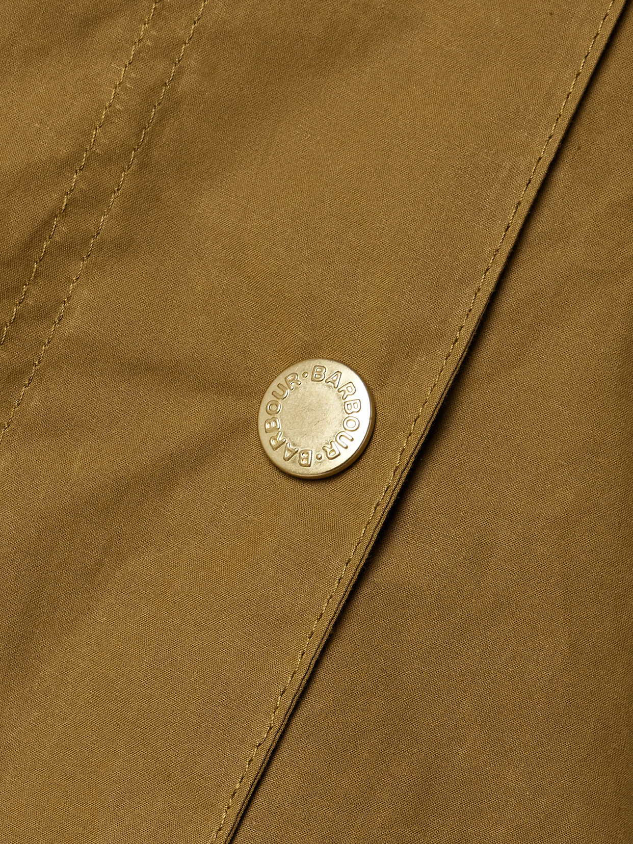 Barbour Long Raglan Sleeve Jacket With Side Pockets In Brown
