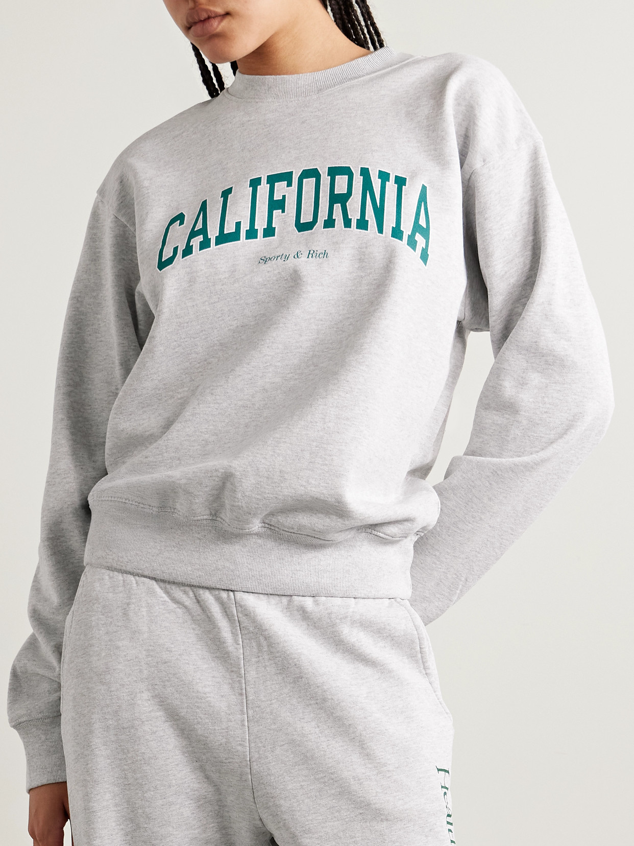 Cotton-Blend Jersey Sweatshirt