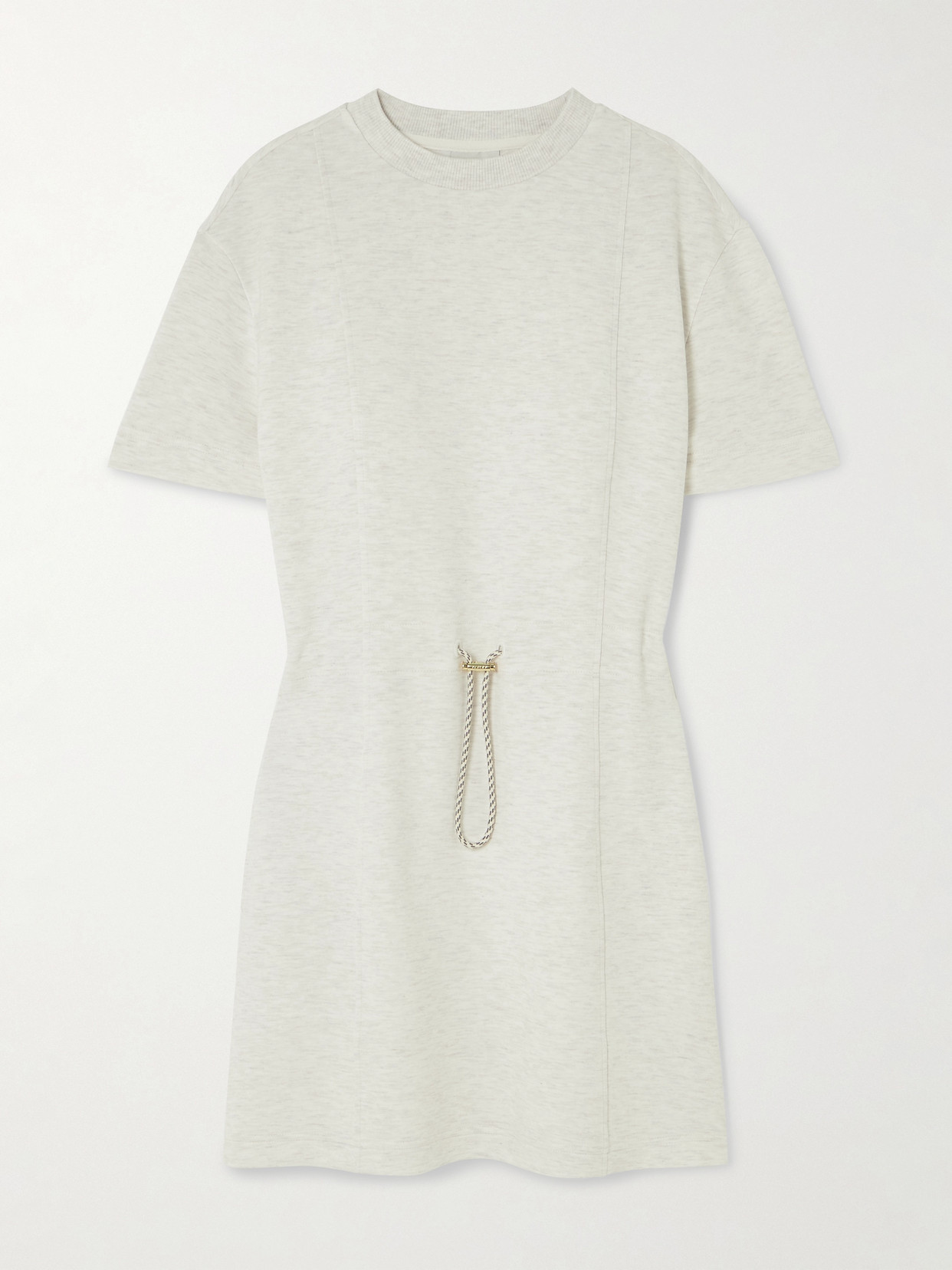 Varley - Marple 2.0 Paneled Mélange Doublesoft Jersey Mini Dress - Ivory