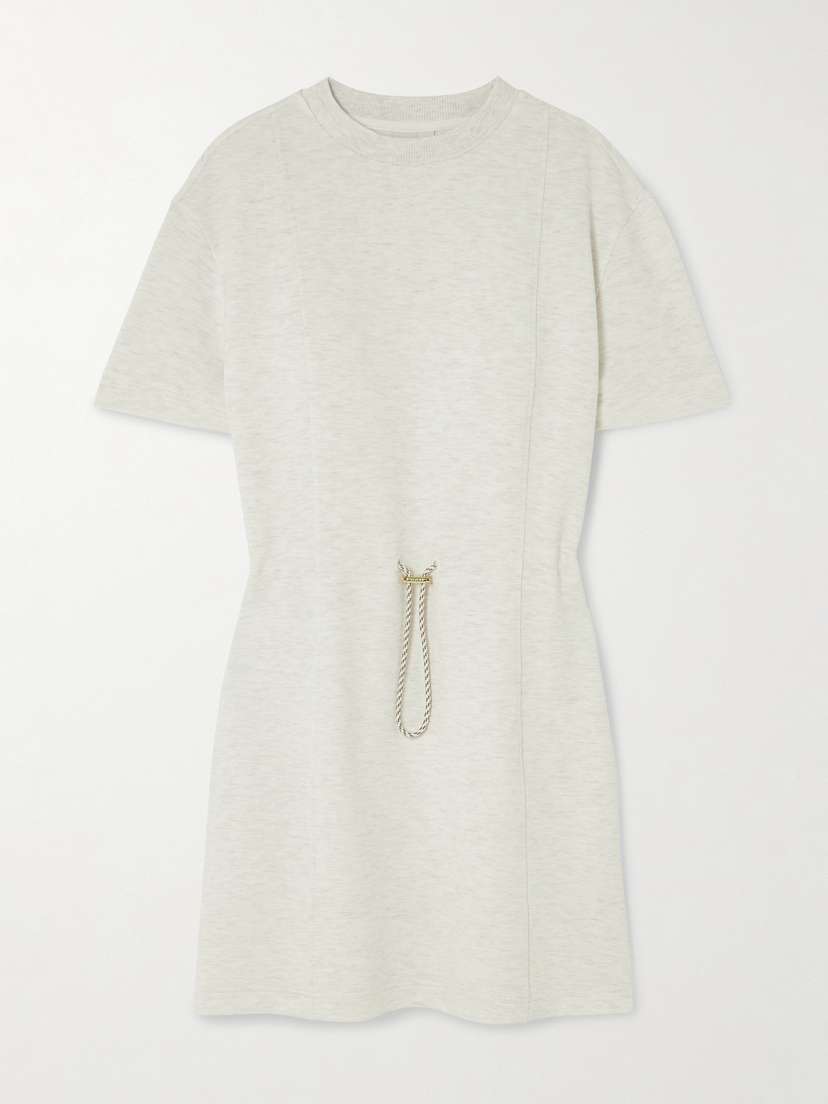 Varley Marple 2.0 Paneled Mélange Doublesoft® Jersey Mini Dress