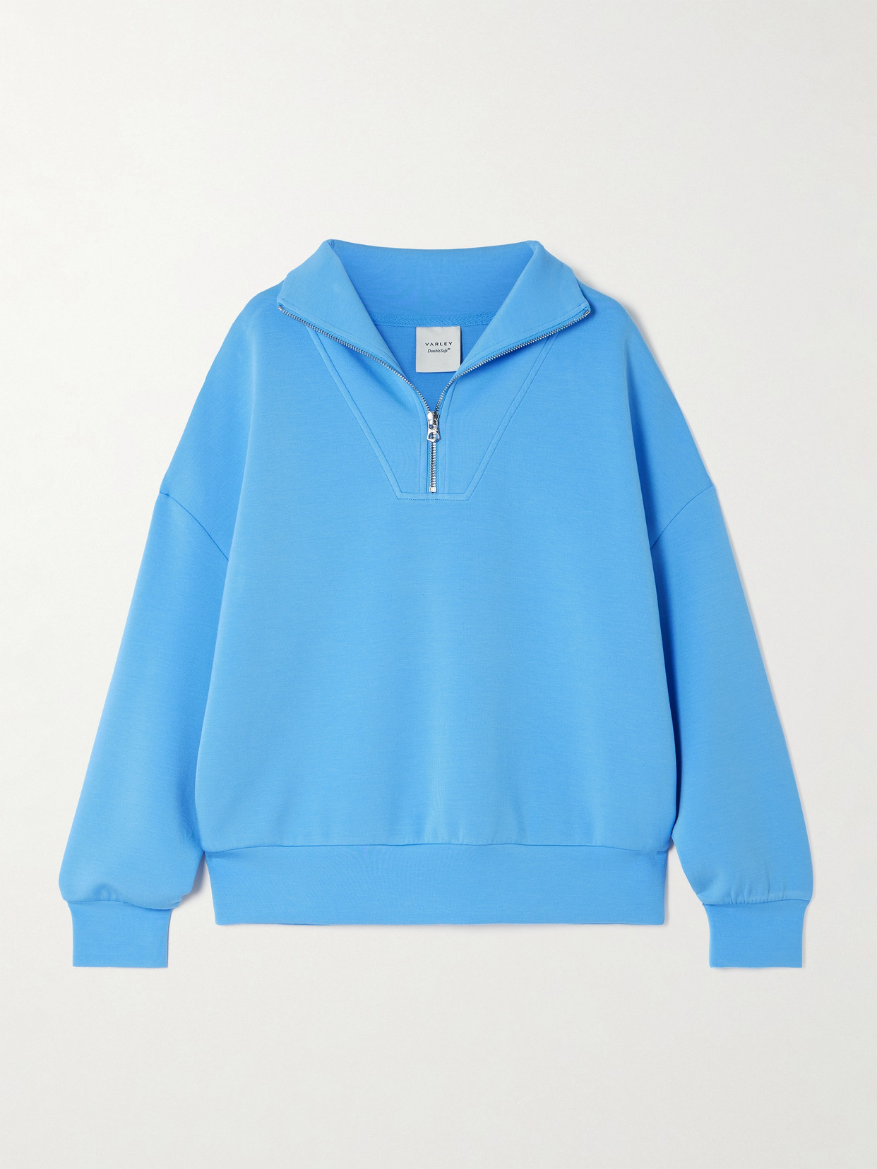 Varley Hawley Doublesoft™ Jersey Sweatshirt In Blue