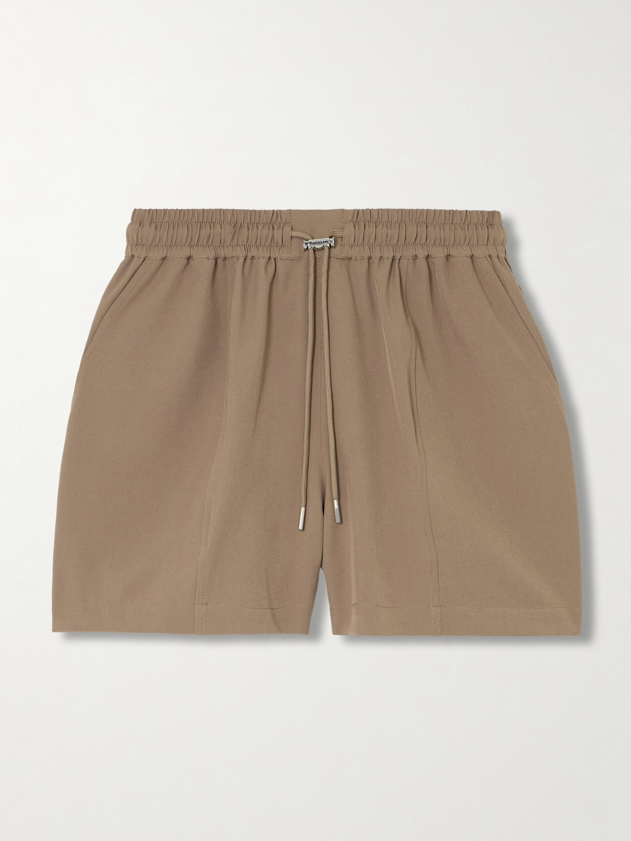 Varley Esmond Stretch-twill Shorts In Brown