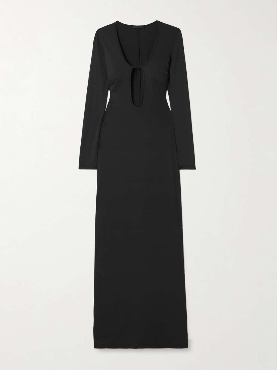 echauffe cutout stretch-jersey gown