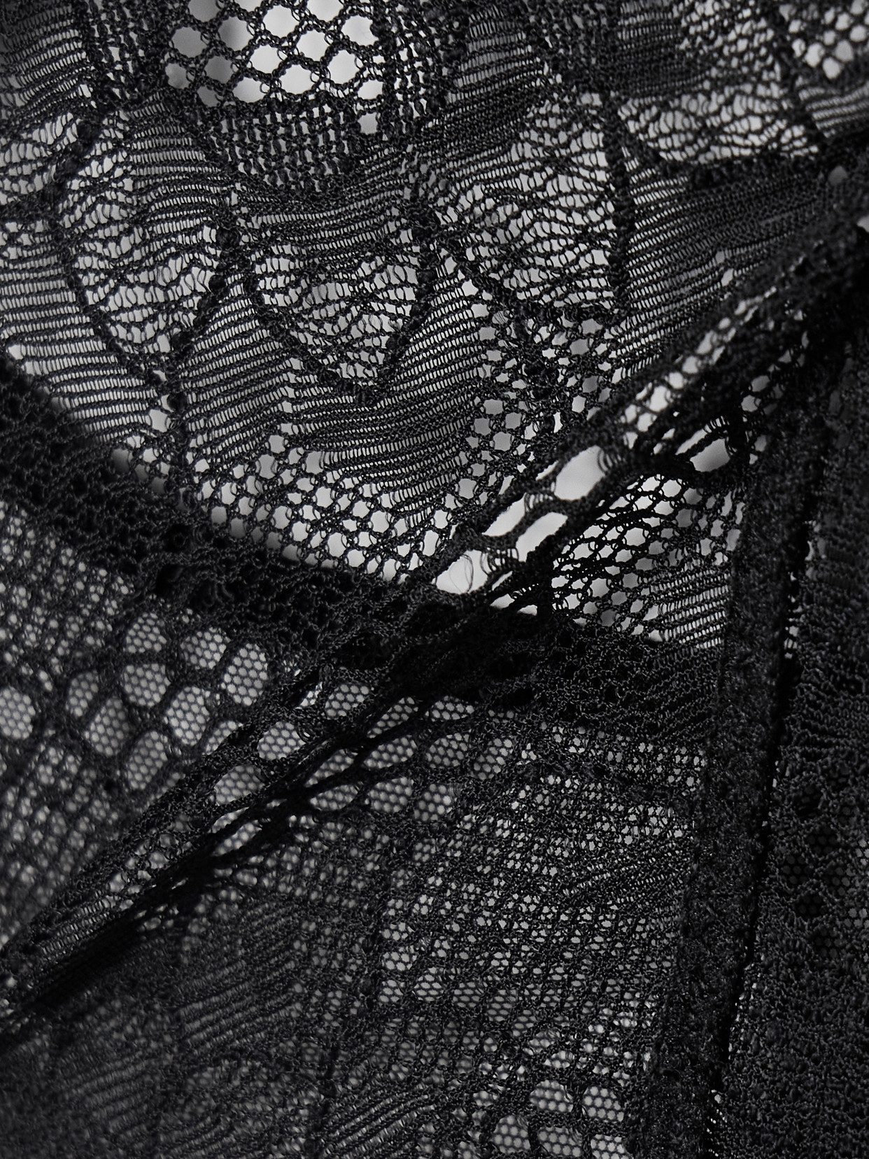 Kiki De Montparnasse Dahlia Tulle-trimmed Stretch-lace Soft-cup Bra In Black