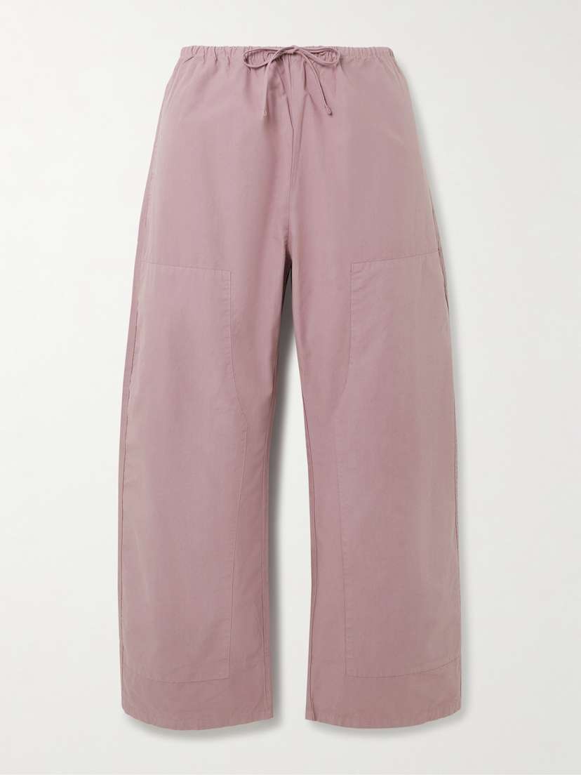LESET Kyoto Cotton Wide-leg Pants