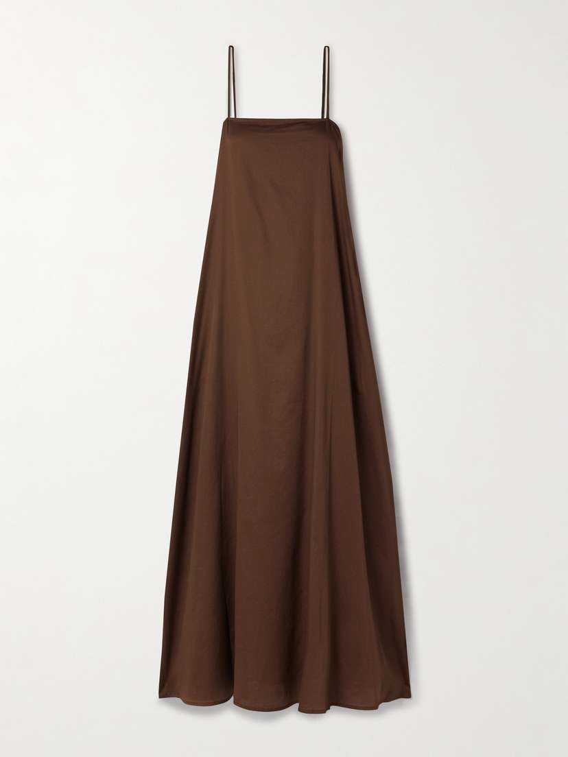 LESET Yoko Cotton-voile Maxi Dress