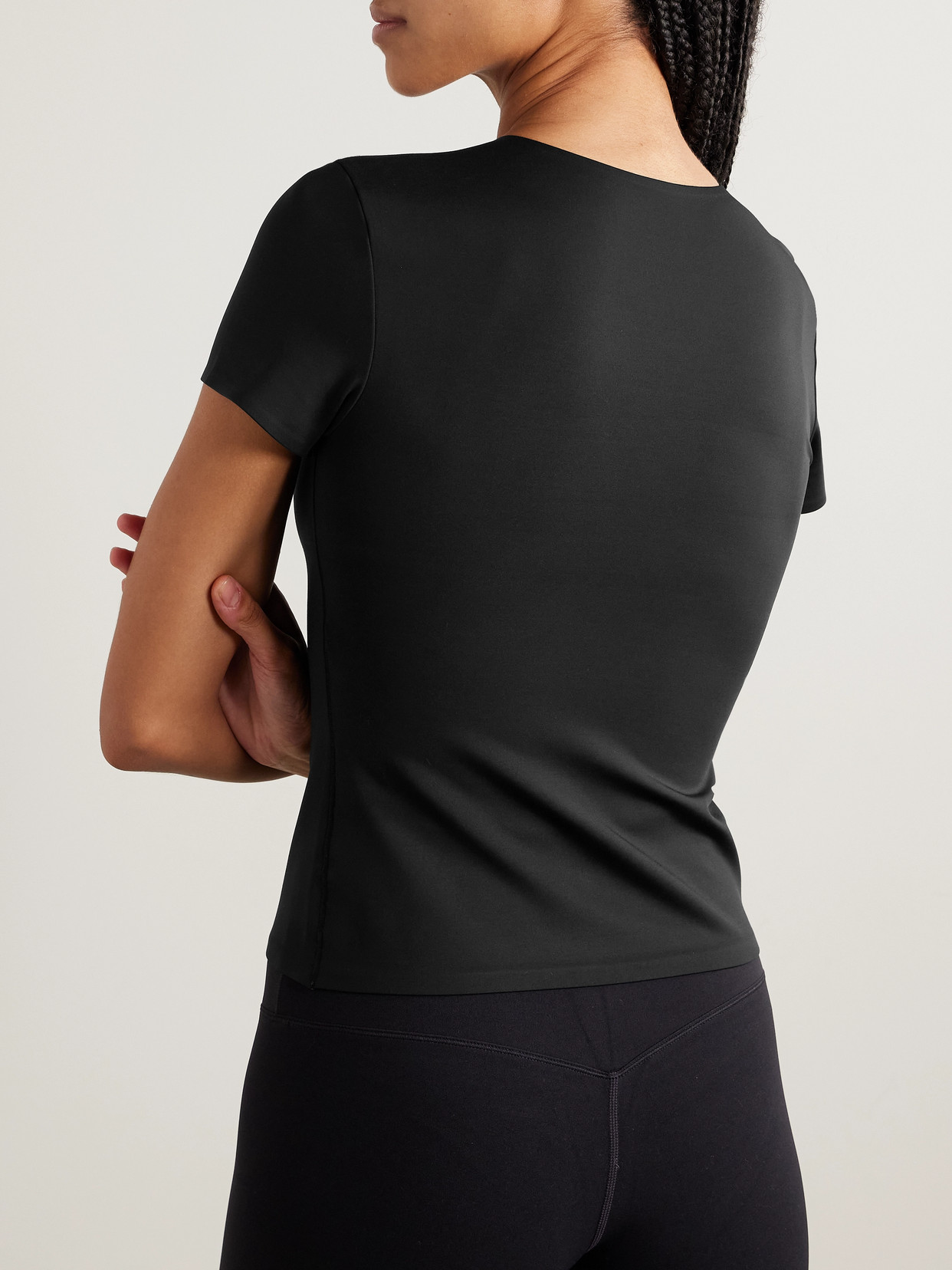 Nike Form Seamless Fitted T-shirt In Black