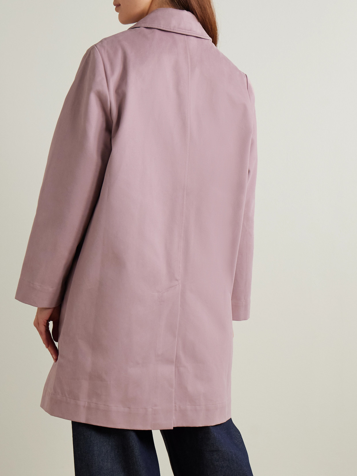 Leset Yuri Cotton-twill Coat In Pink