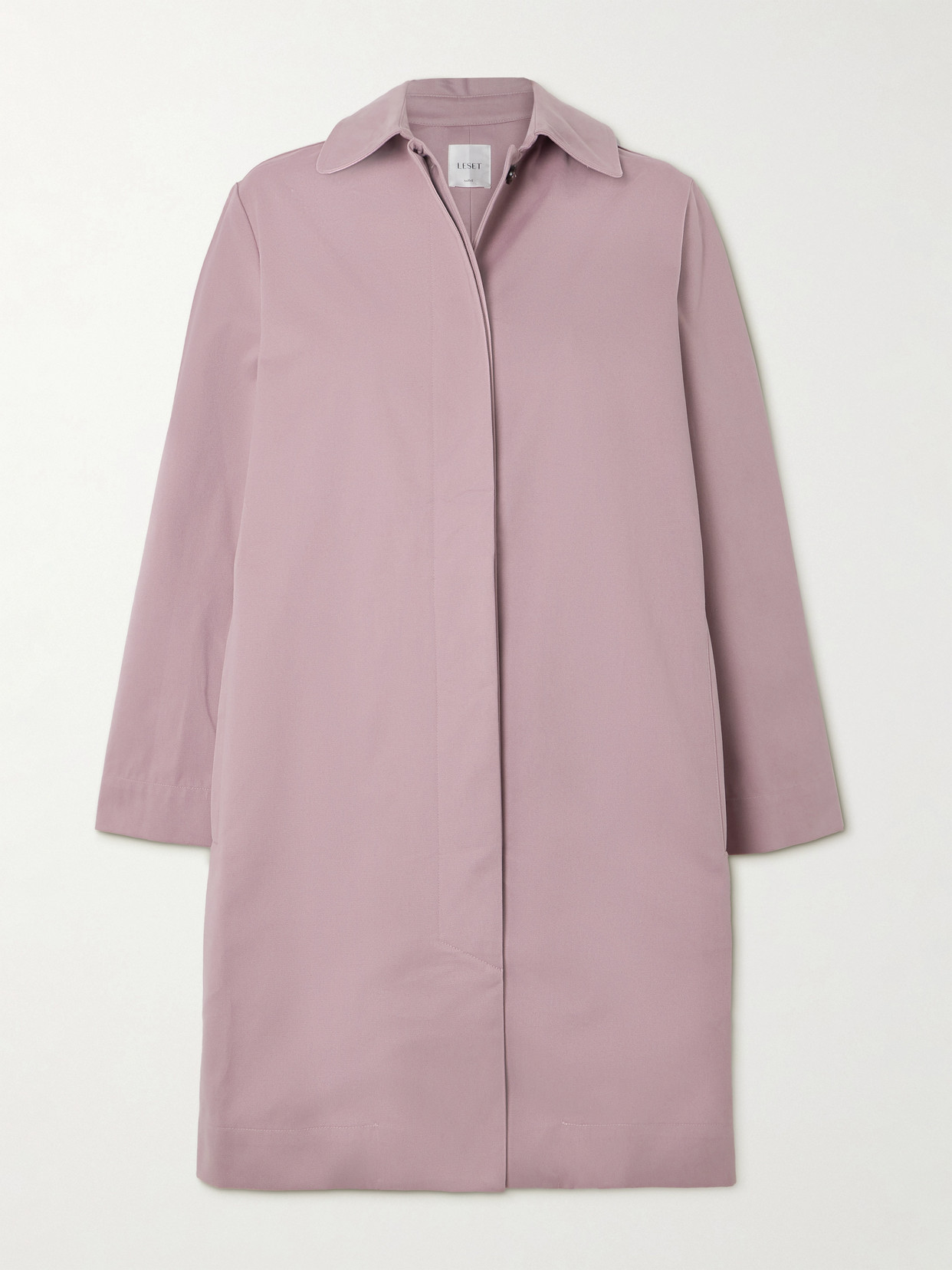 Leset Yuri Cotton-twill Coat In Pink