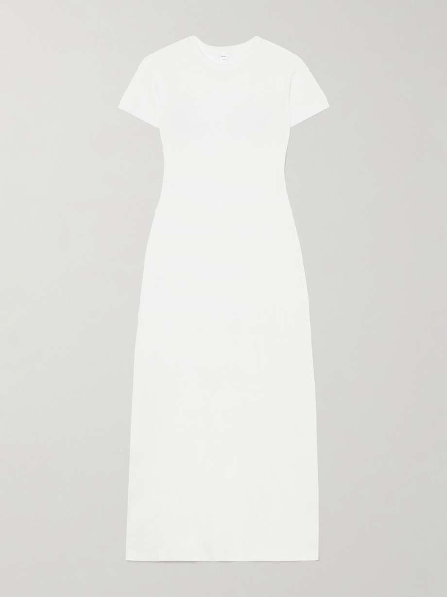 laura recycled cotton-jersey maxi dress