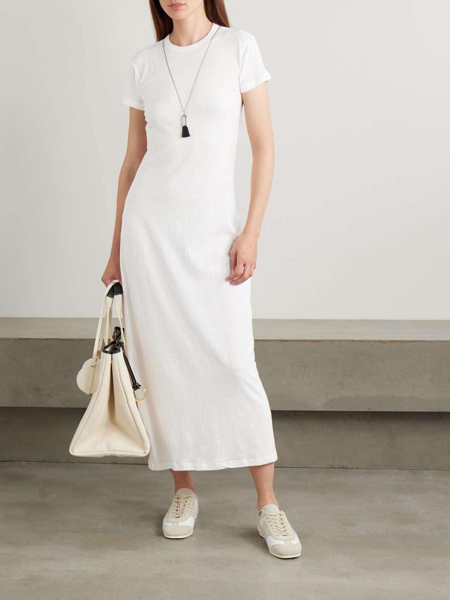 laura recycled cotton-jersey maxi dress
