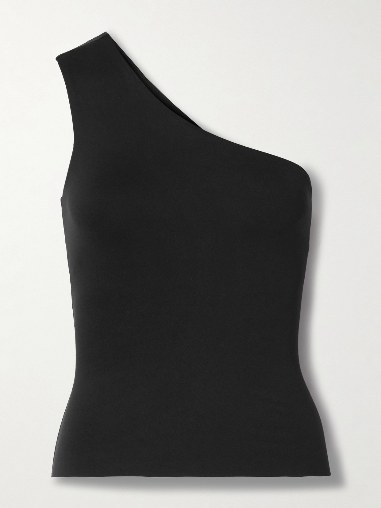 Nike One-shoulder Dri-fit Tank In Black