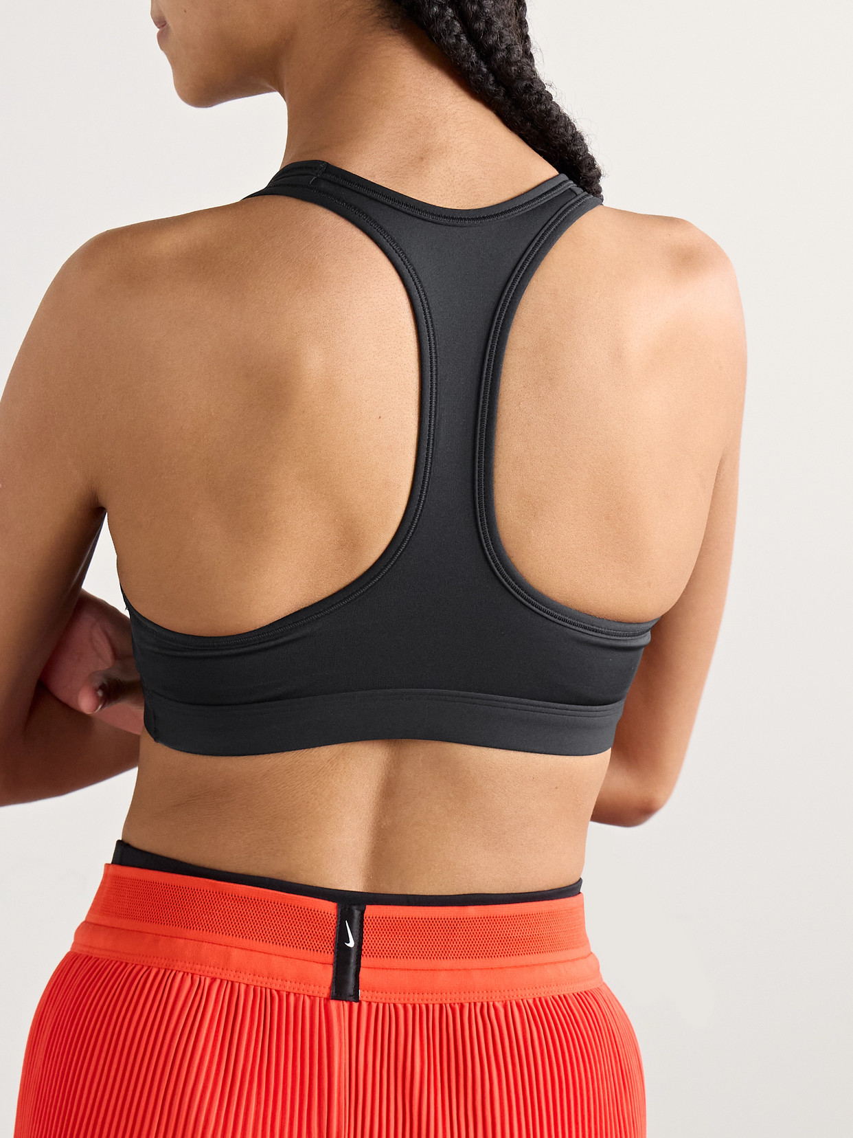 Nike Swoosh Medium Support Bra In Black