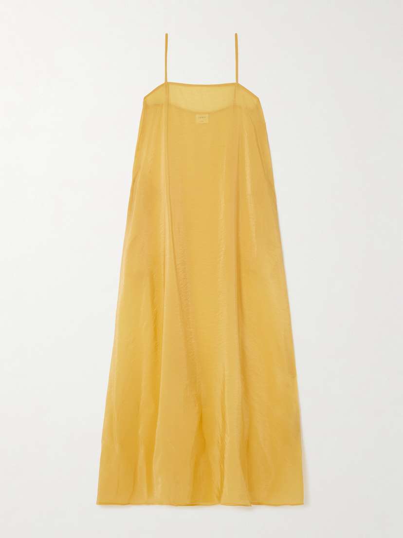 LESET Lana Satin Maxi Dress