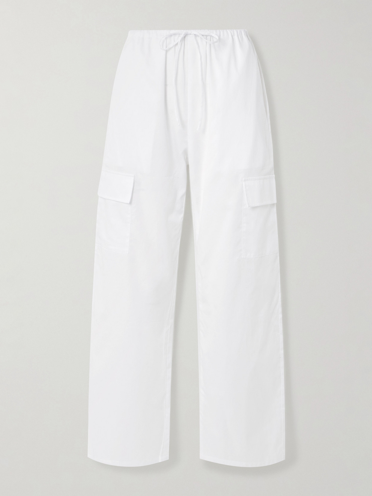 Leset Yoko Cotton-poplin Straight-leg Pants