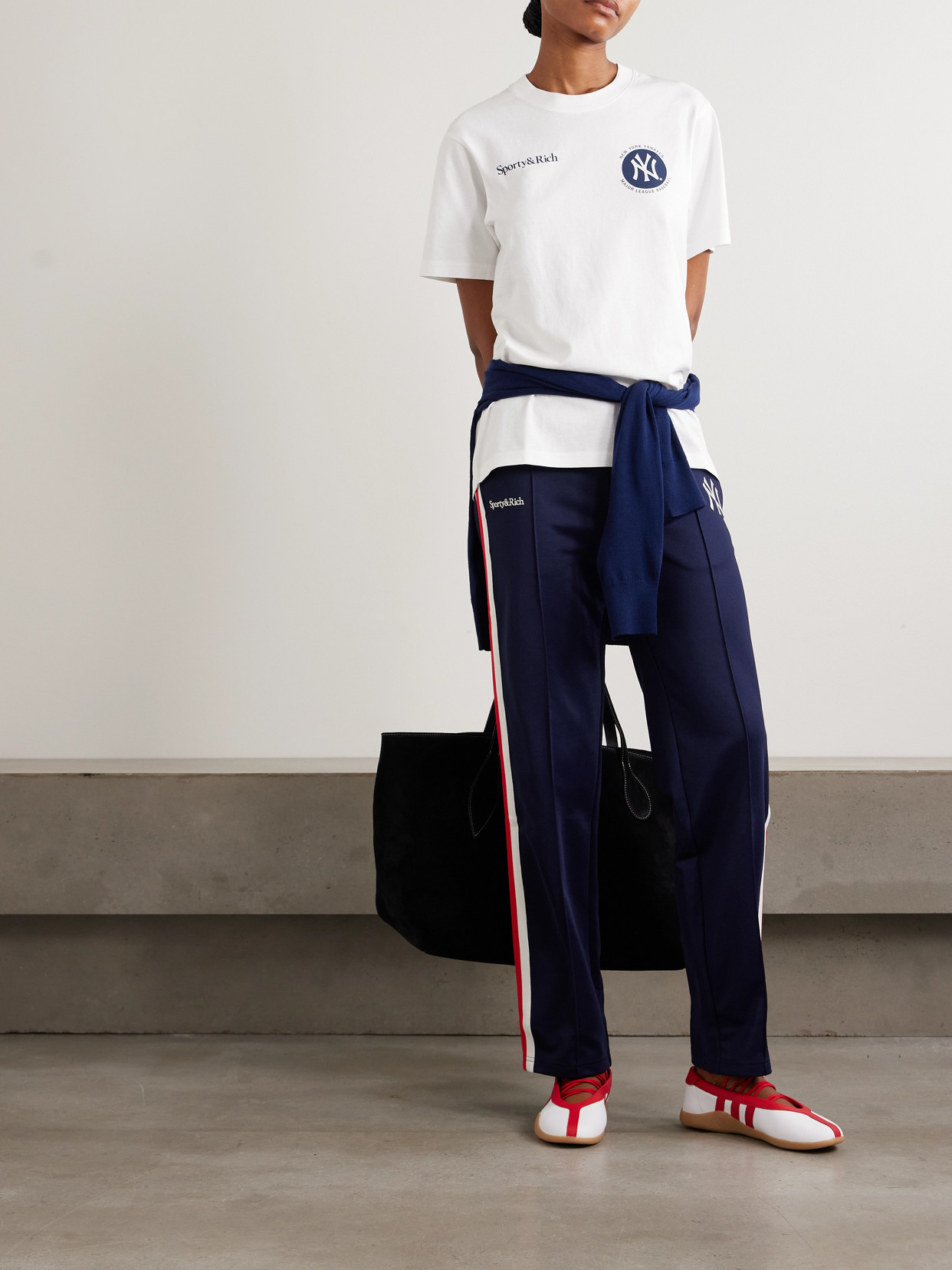 Sporty And Rich Sporty & Rich Sporty & Rich Major League Oversized T-shirt In White