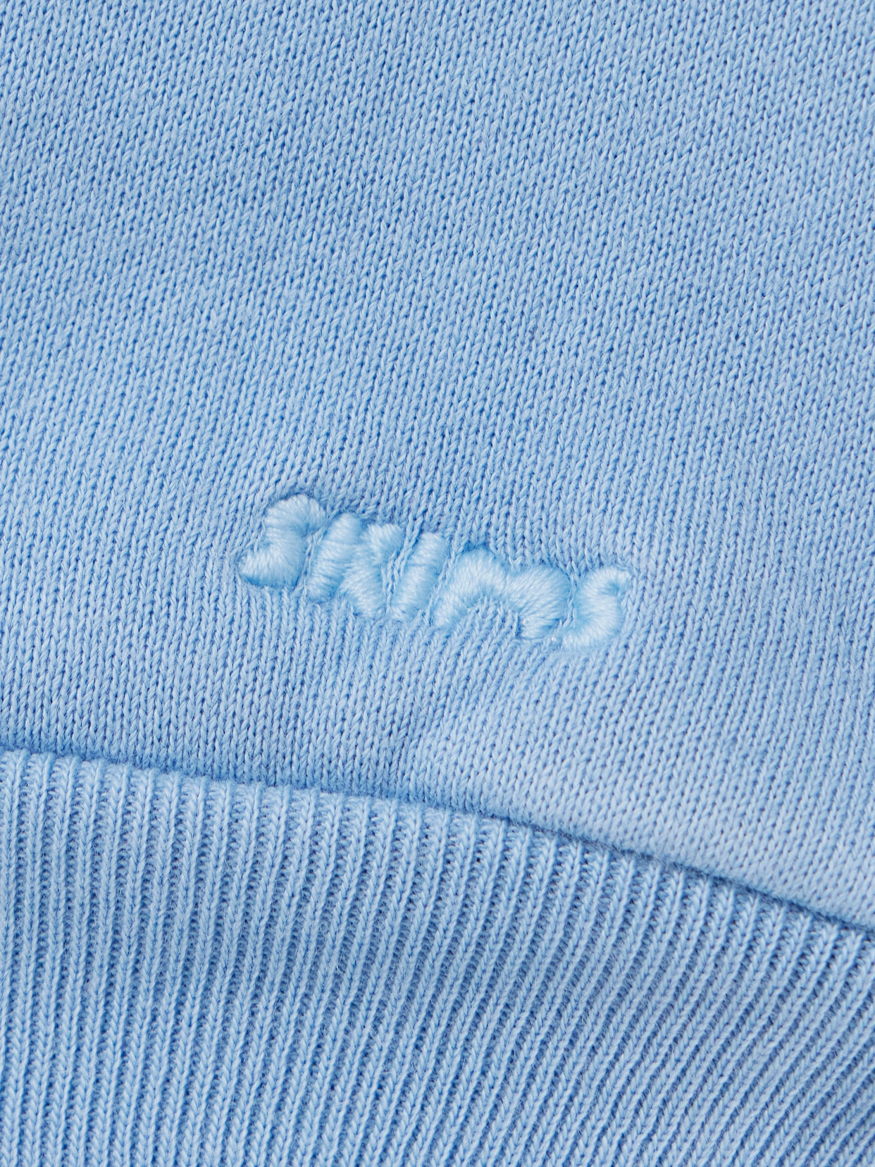Skims French Terry Zip Up Hoodie In Blue