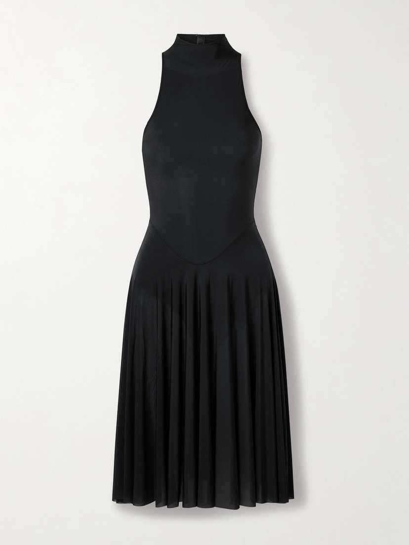 Skims Milky heer High Neck Midi Dress - Obsidian