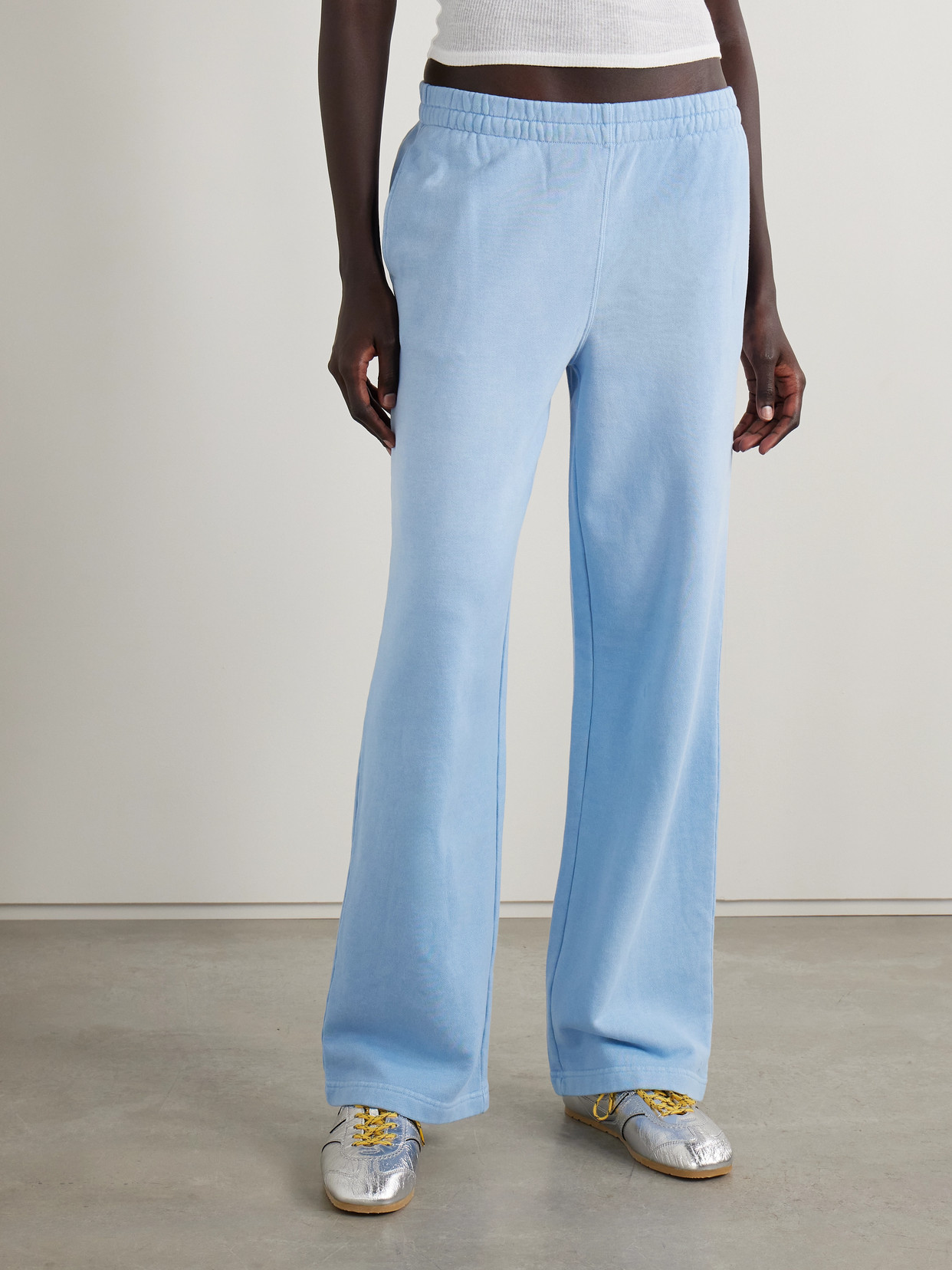 Skims French Terry Low Rise Straight Leg Pants