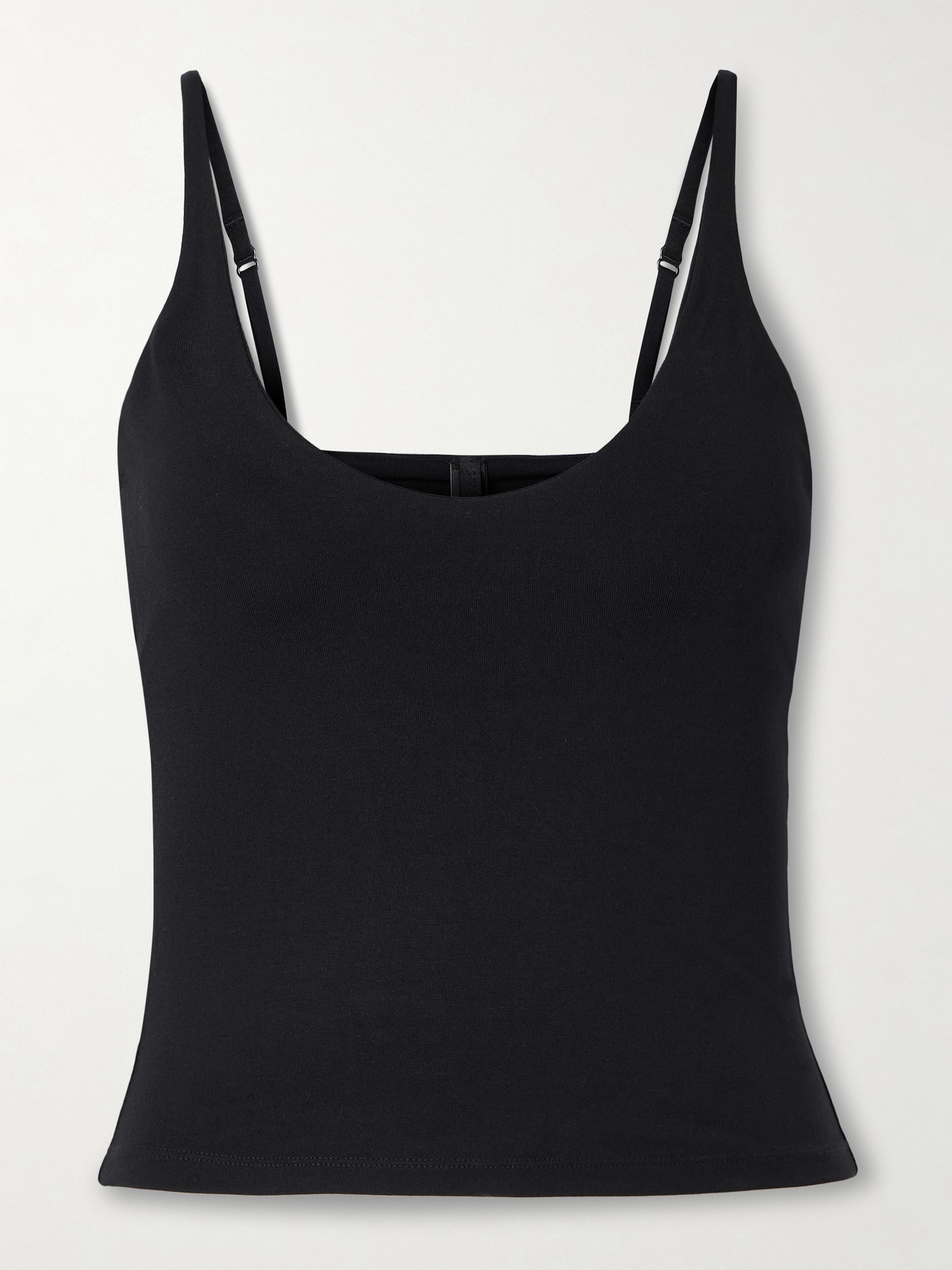 Skims Womens Smooth Layers Stretch-modal Cami Top Obsidian In Black