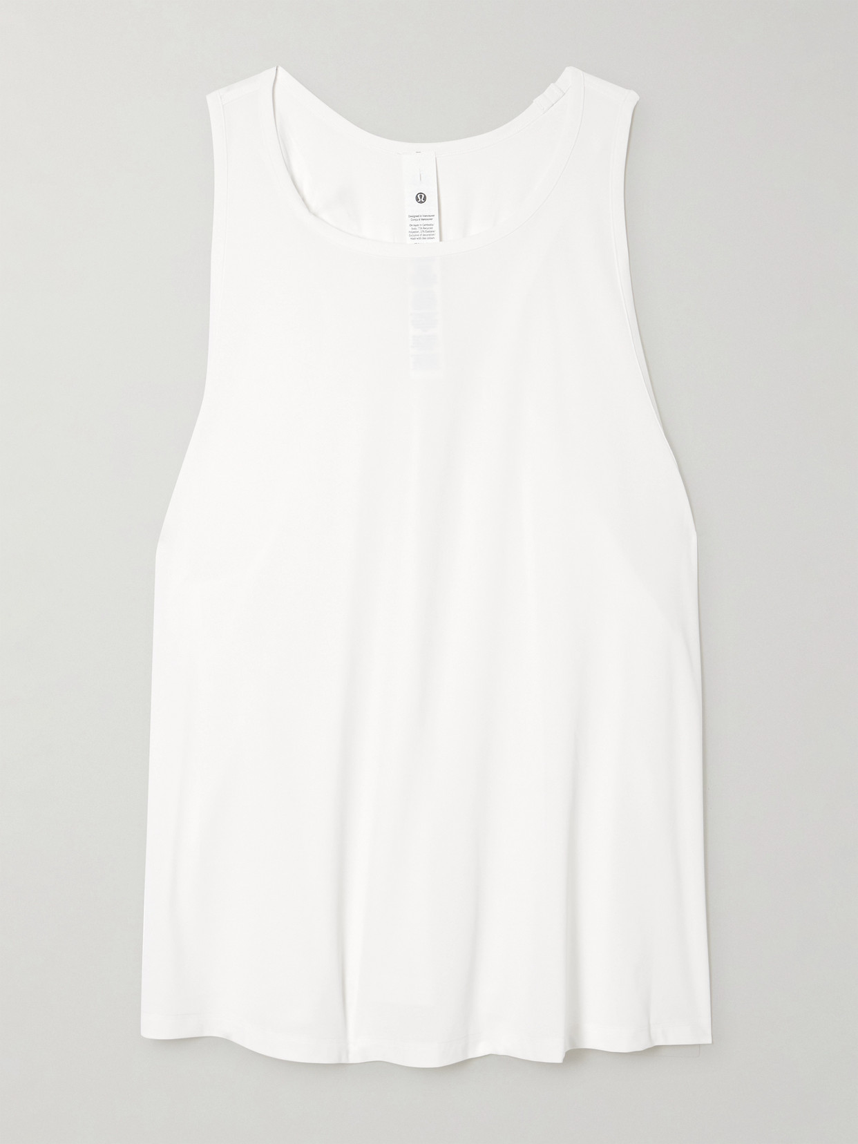 Lululemon Ruched Stretch Recycled-jersey Tank In White