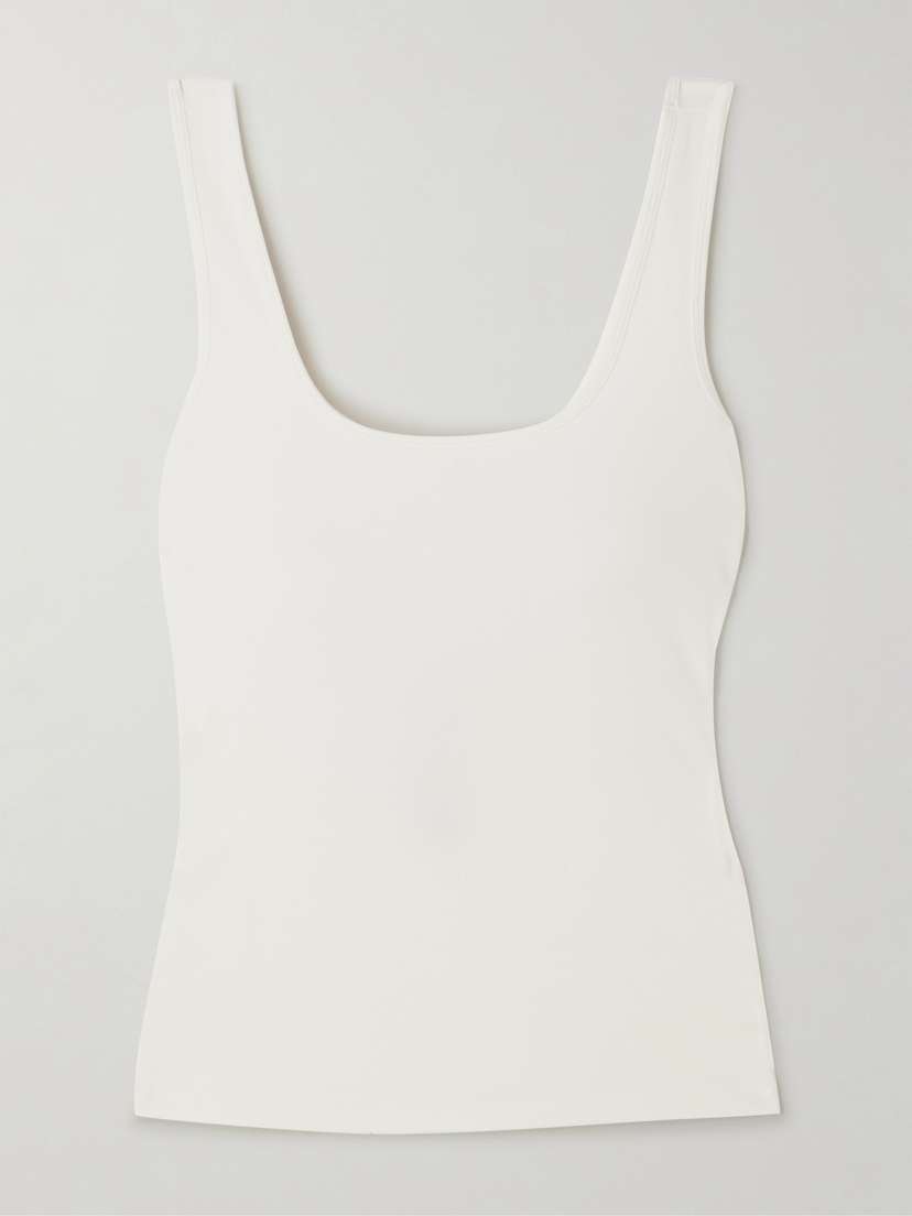 Skims Cotton-blend Jersey Tank - Marble