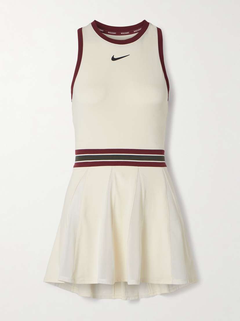 Nike court Slam Mesh-trimmed Dri-fit Tennis Dress