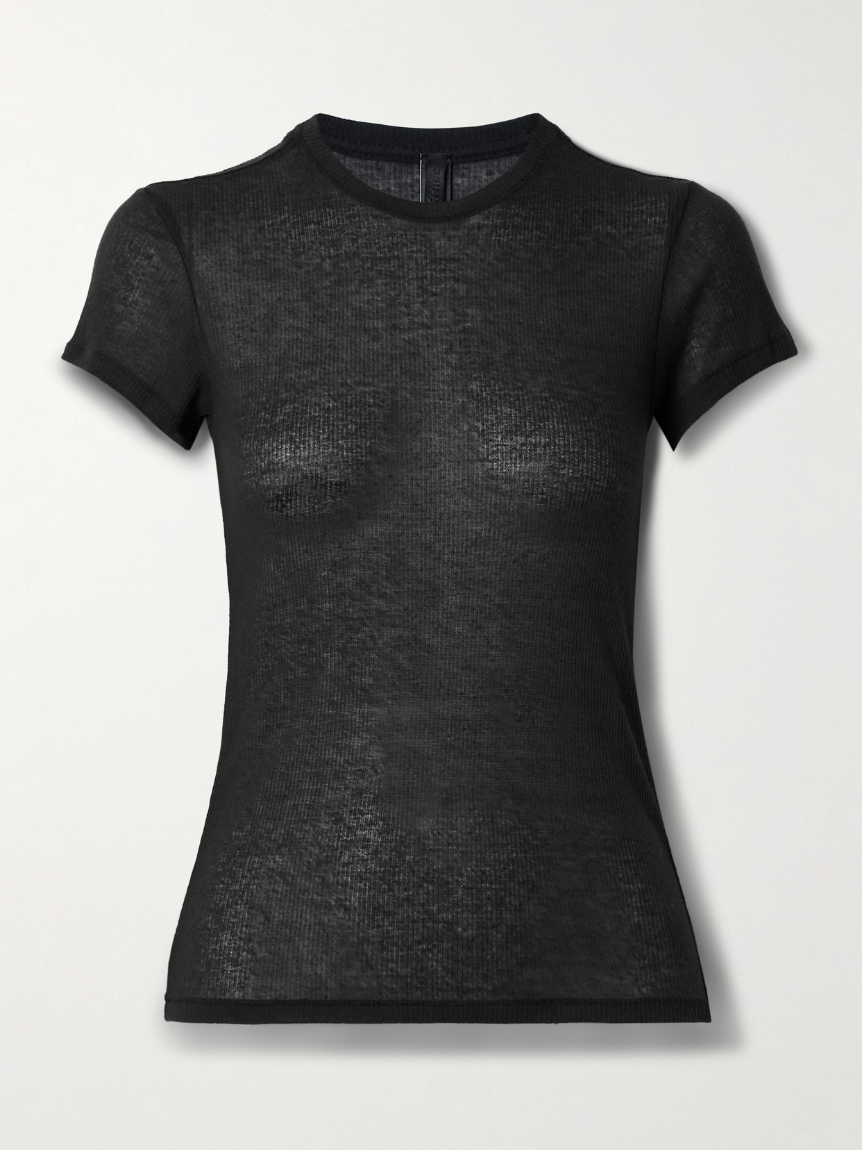 Skims Threadbare Crewneck Standard T-shirt In Black