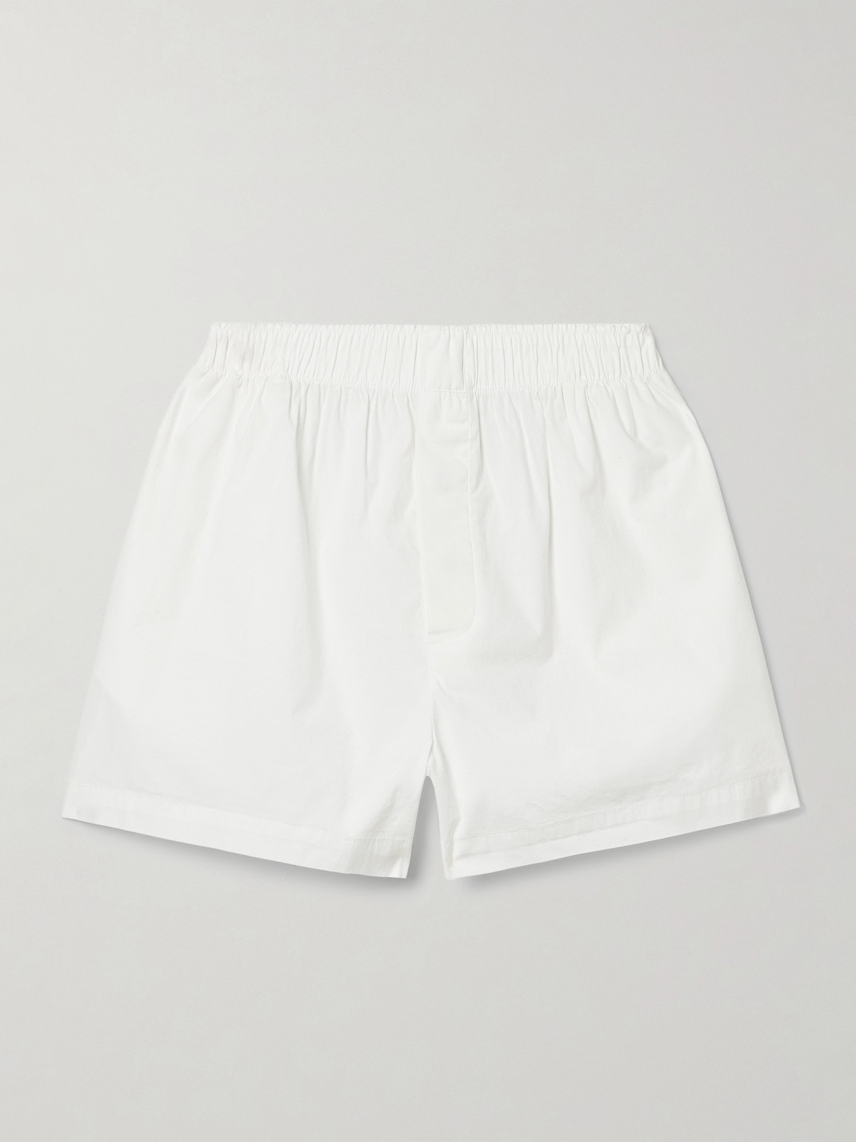 Skims Cotton-blend Poplin Boxers