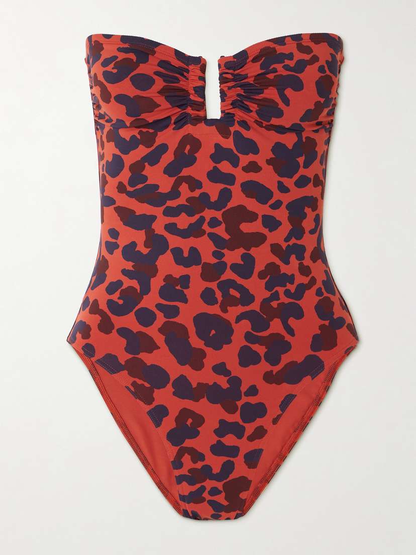 Eres Coquillage Posidonia Strapless Printed Swimsuit