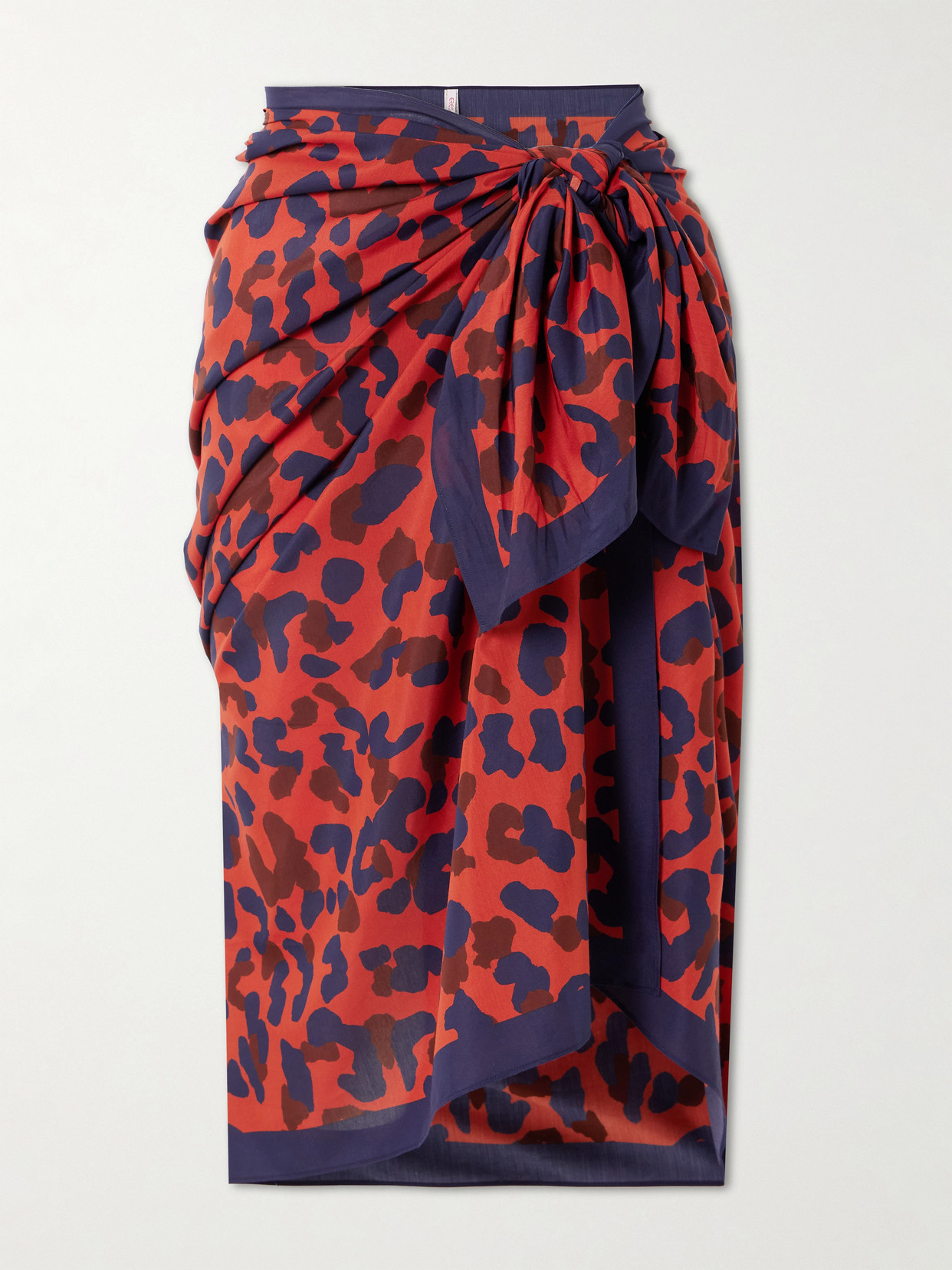 Eres Embrun Printed Cotton And Silk-blend Voile Pareo In Multi