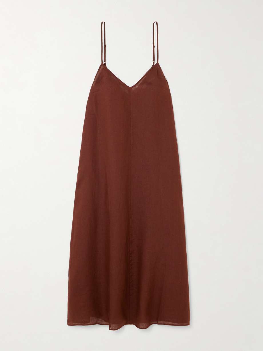 l'intemporel snob linen midi dress